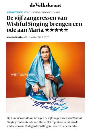 De Volkskrant CDWhataboutMary 12december2019